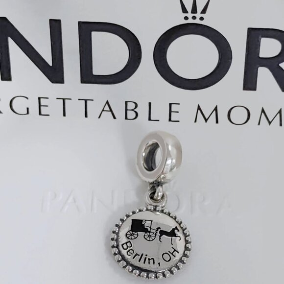 Pandora Jewelry - Pandora Berlin, OH Carriage Dangle Charm S925 Silver Bracelet Pendant with box